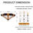 3 - Lights Tiffany-Style Stained Glass Flush Mount Lighting