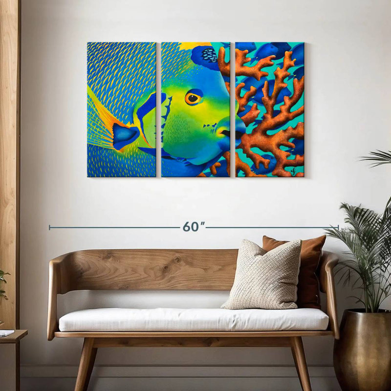 Poisson-ange Brampt, H 28 po x l 45 po