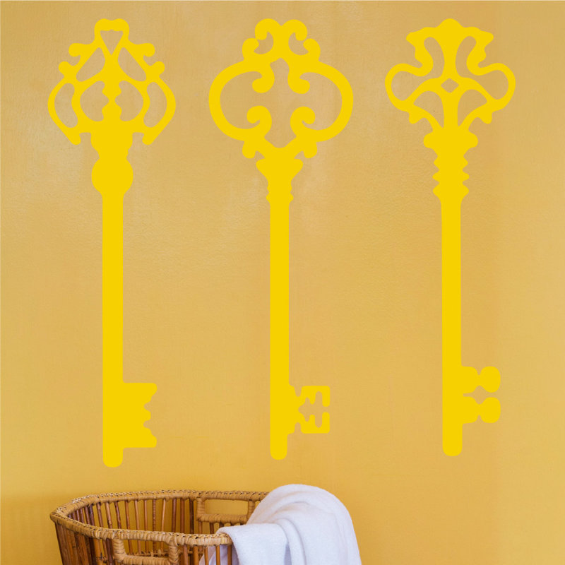 Landscape & Nature Non-Wall Damaging Wall Decal, 45" H x 46" W x 0.01" D, Light Yellow