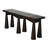 Tutankhamun 81'' Glass Top Console Table