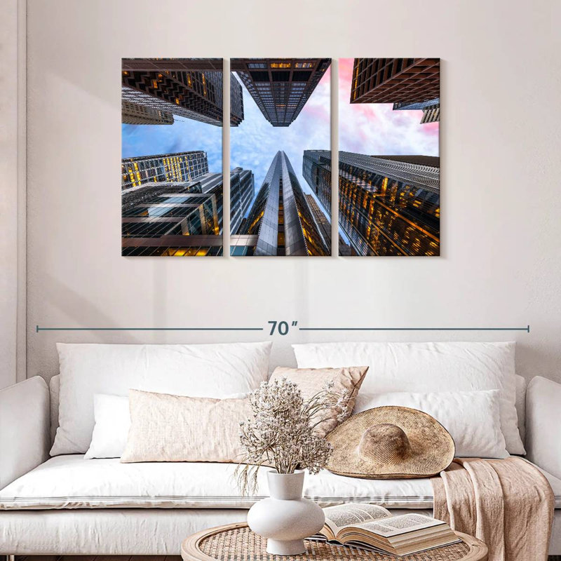 Lilie Chicago High Rises, 28" H x 45" W