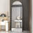 Premium Aluminum Alloy Arched Wall Mirror For Bathroom, Bedroom, And Clothing Store, With Upgraded Quality And Easy Assembly.-691553272