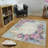 Stylish Woven Carpet, 5.2 x 7.5 Feet | 100% Polyester, 0.3 in Pile Height, Antibacterial, Non-Slip PVC Dot Underside | Machine Washable, 3D Digital Print | Perfect for Living Room, Bedroom & Home Décor-1884726587