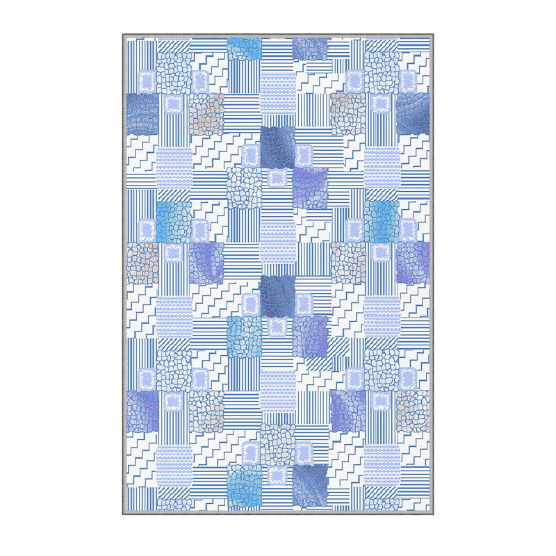 High-Quality 3D Printed Area Rug (2.6 x 4.0 ft), 100% Polyester, 0.3 in Pile Height | Antibacterial, Non-Slip PVC Felt Dot Underside | Machine Washable, Elegant Design for Living Room, Bedroom & Office