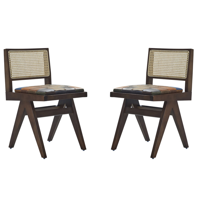 Chaise d'appoint en cuir véritable Charlies
