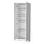 Garde-manger blanc à 4 portes avec 5 tablettes polyvalentes pour l'organisation de la cuisine et 4 portes pratiques-2061536513