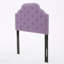 Tête de lit tapissier capitonnée de taille simple, tête de lit en bois massif avec pieds en métal durables, tête de lit simple à hauteur réglable avec garniture cloutée, tête de lit en tissu au design moderne capitonné-773654481