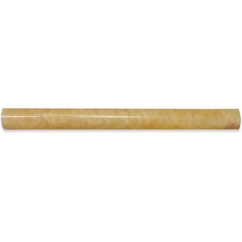 Carreau de doublure 12 po x 0,75 po en marbre poli jaune