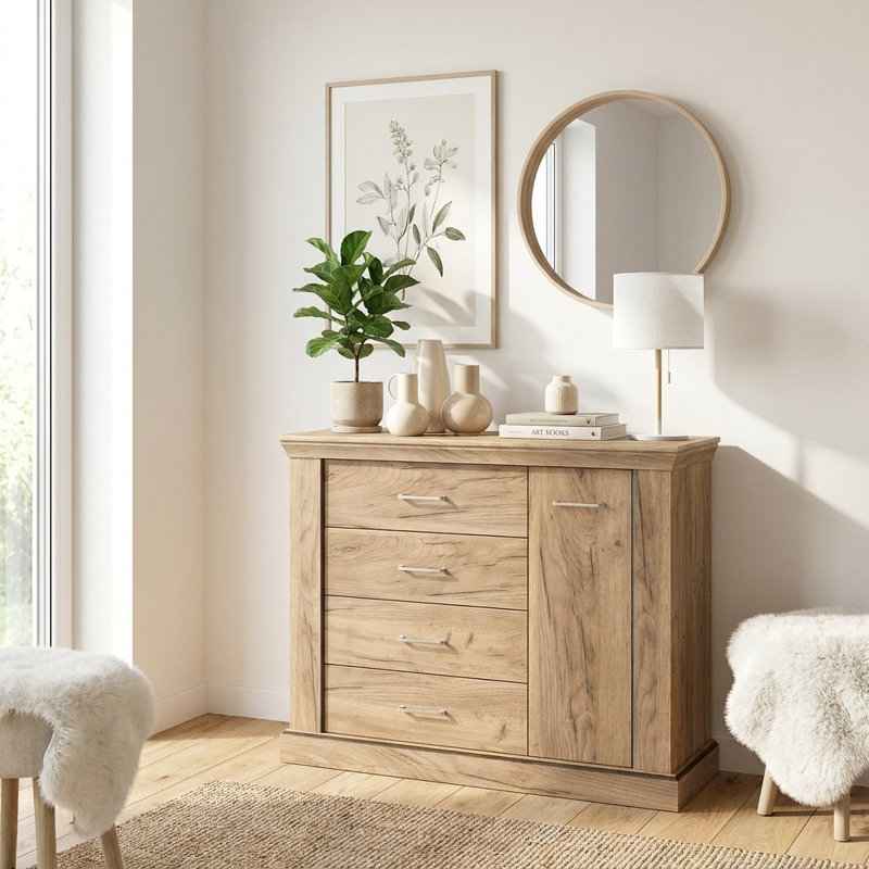 Teletha Laminate Rectangle Accent Cabinet