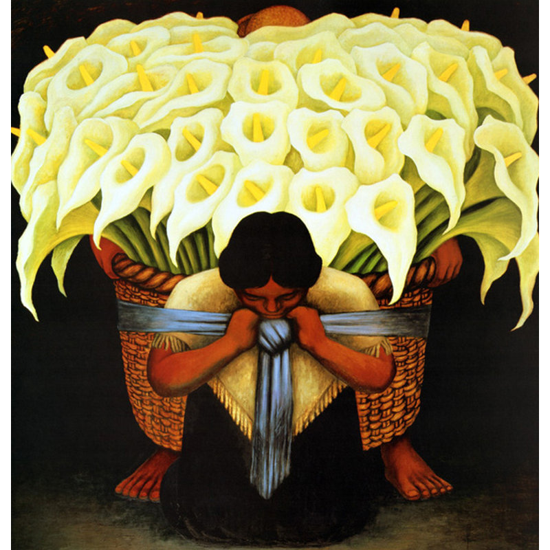 Vendedora De Flores, 38" H x 36" W