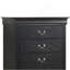 Charmant coffre de rangement traditionnel noir