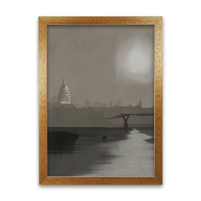 St Paul's Cathedral In Fog by Richard O'Neill - Single Picture Frame Print