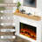 Natural Wood Fireplace Mantel – Diy Floating Display Shelf, Shelving With Handcrafted Brackets,ideal For Over Fireplace/home Decor-2887108
