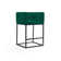 Upholstered Counter Stool with Metal Frame