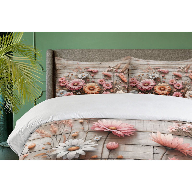 Rustic Duvet Cover, King Duvet Cover + 2 Standard Shams