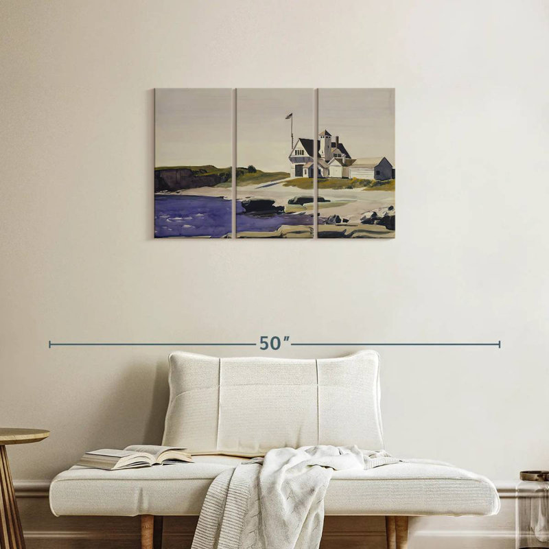 Tergel Coast Guard Station Two Lights Maine, 20" H x 33" W