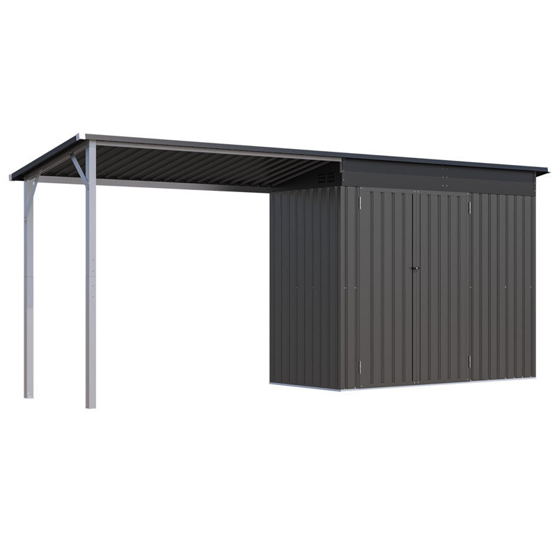 6'x4' Outdoor Open-sided Storage Shed