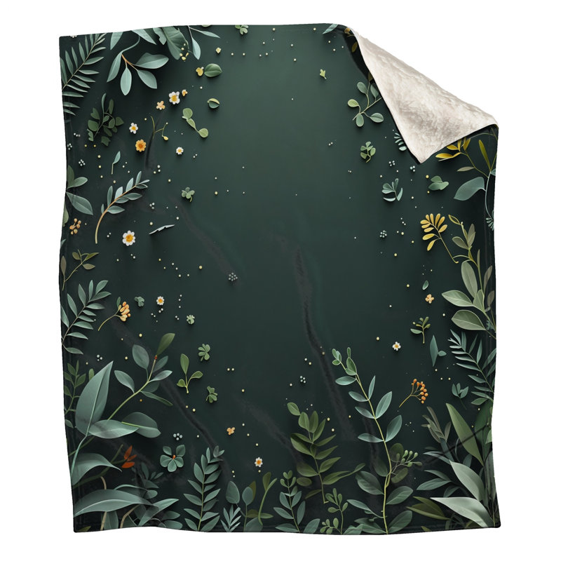 Jeté Foliage, L 60 po x H 80 po