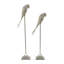 Ensemble de 2 figurines d'oiseaux éclectiques en aluminium Aireona
