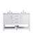 Vicini 54" Double Bathroom Vanity Set-1105960576