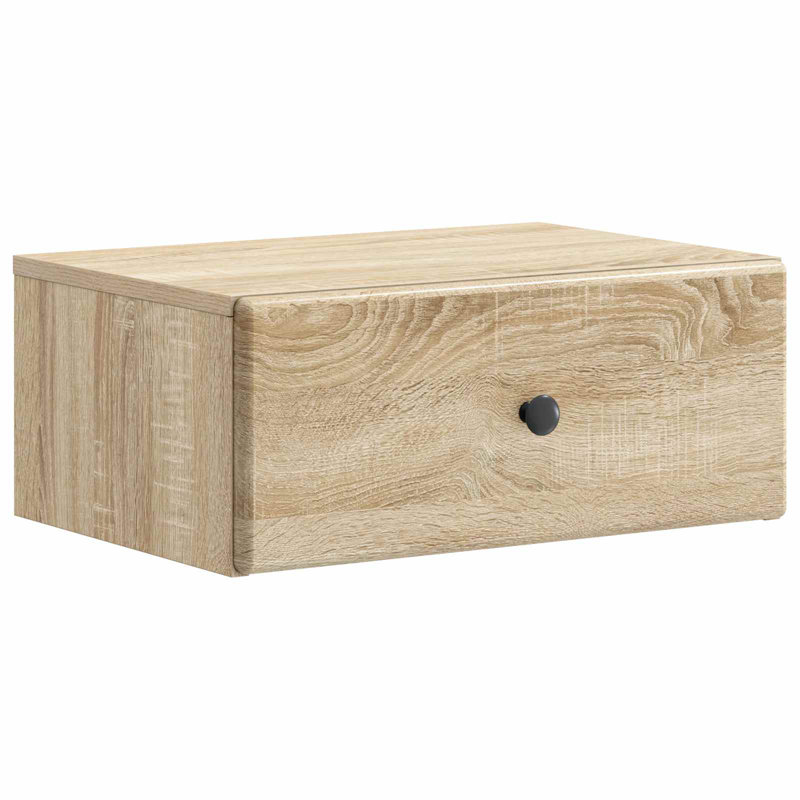 49cm W Manufactured Wood Bedside Table, Sonoma Oak