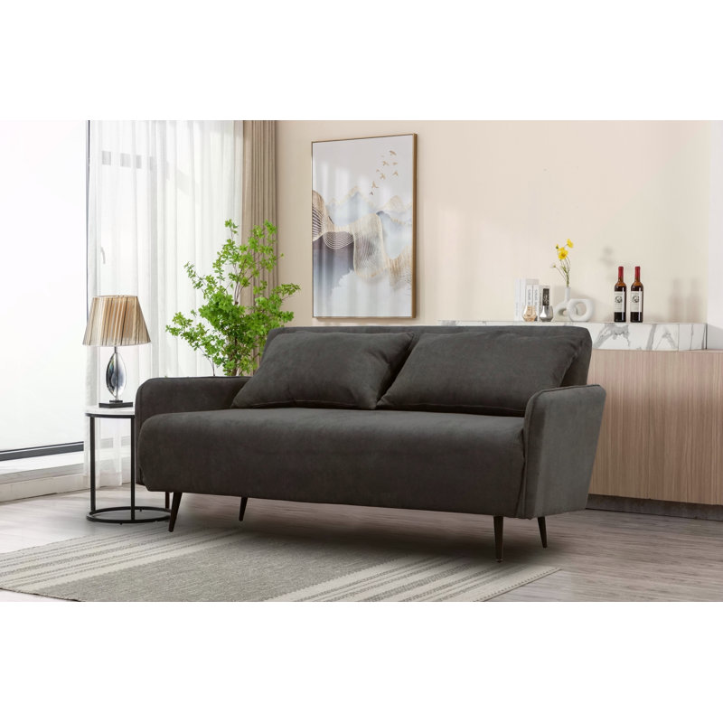 Lawson 61 Inch Convertible Loveseat Sleeper With Pillows, Multi-Functional And Space-Saving For Modern Living