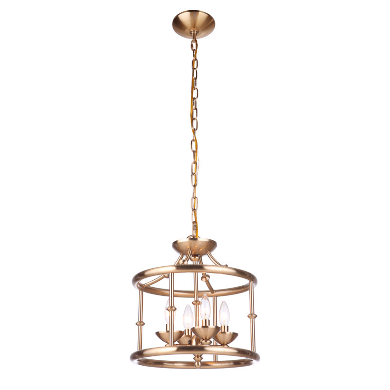 Amoi 4 - Light Lantern Pendant, Satin Brass