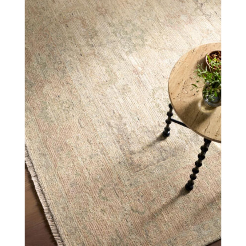 Khotan Handmade Wool Area Rug, Rectangle 6' x 9'