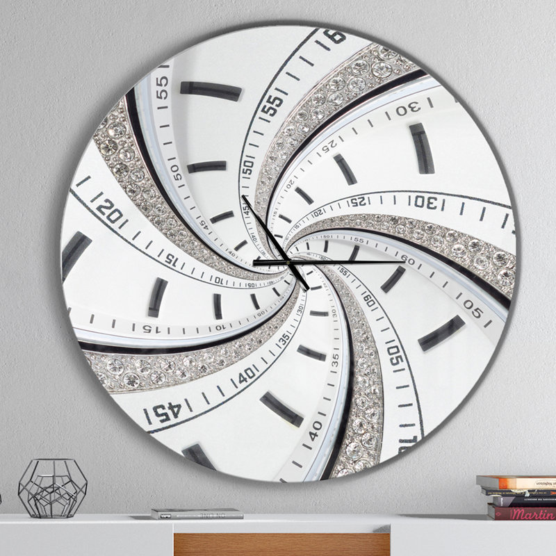 Swirled Time Vortex - Modern wall clock, Oversized