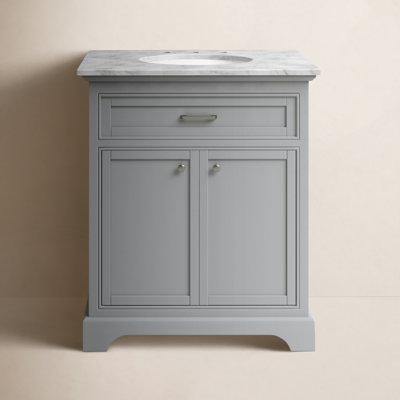 Hermes 30'' Single Bathroom Vanity with Marble Top