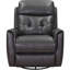 Fauteuil inclinable et oscillant pivotant en cuir Avanna-1894858406