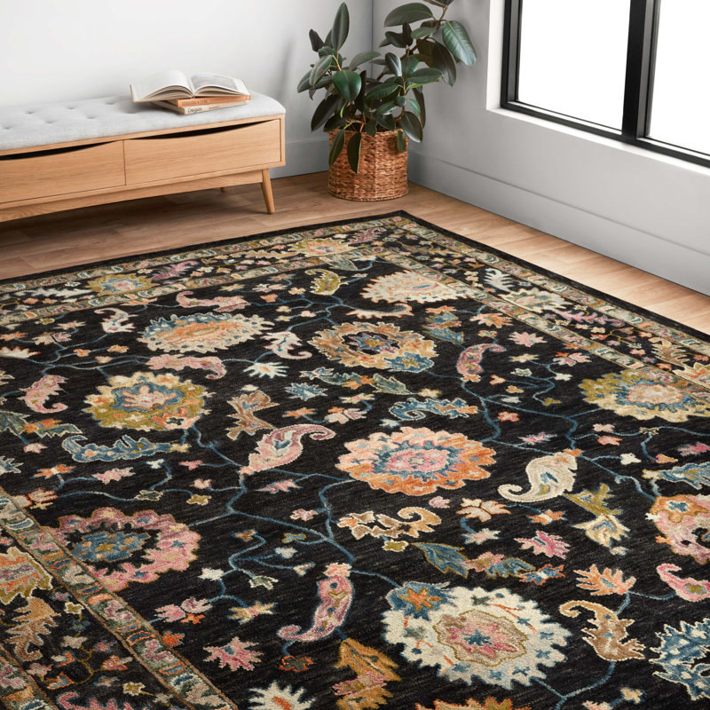 Elmsford Looped / Hooked Wool Oriental Indoor Rug, Runner 2' x 5'