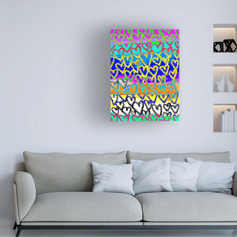 Art sur toile Jess Stempel Love Pop, H 19 po x l 14 po