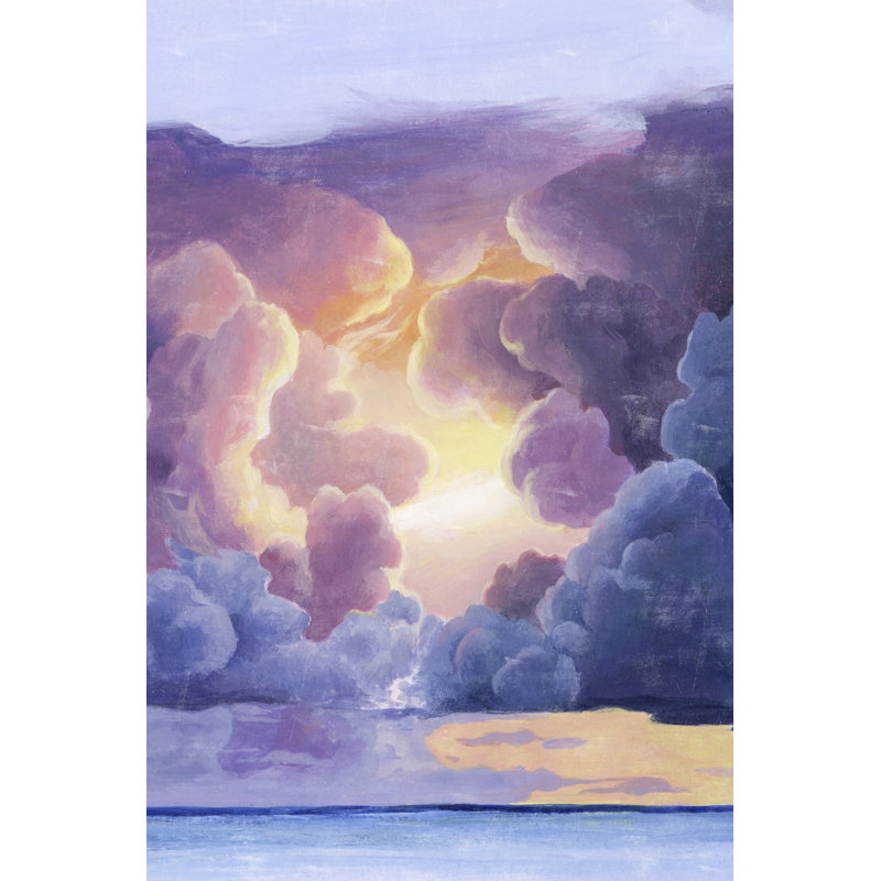 Magnificent Sky II by Grace Popp - Painting Print, 46 cm H x 30 cm W, Black Floater Framed