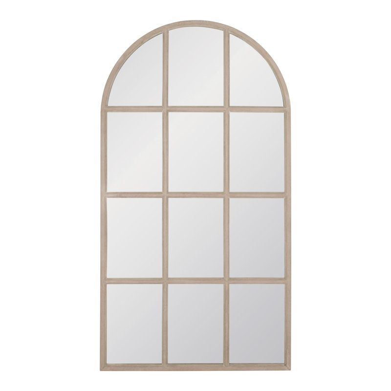 Miroir quadrillé arqué