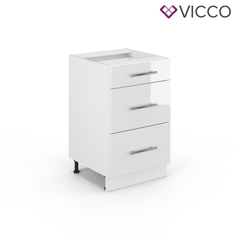 Bannister Glossy Base Unit, White