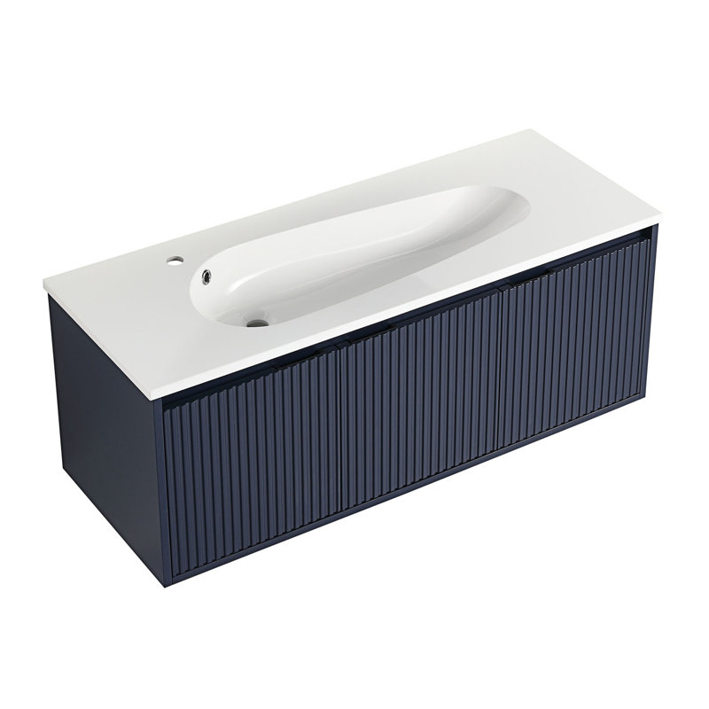 Meuble-lavabo à fermeture en douceur sans lavabo