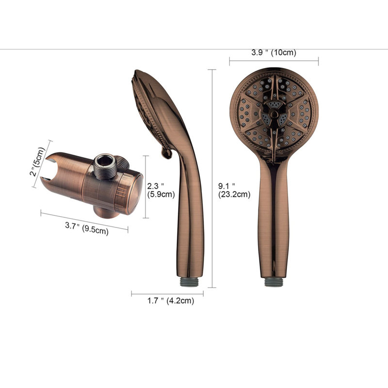 2-in-1 Multi-function Shower Head, Brown