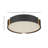 Meastro 1-light  Black With Brass Accent Integrated Led Flush Mount-2091883260