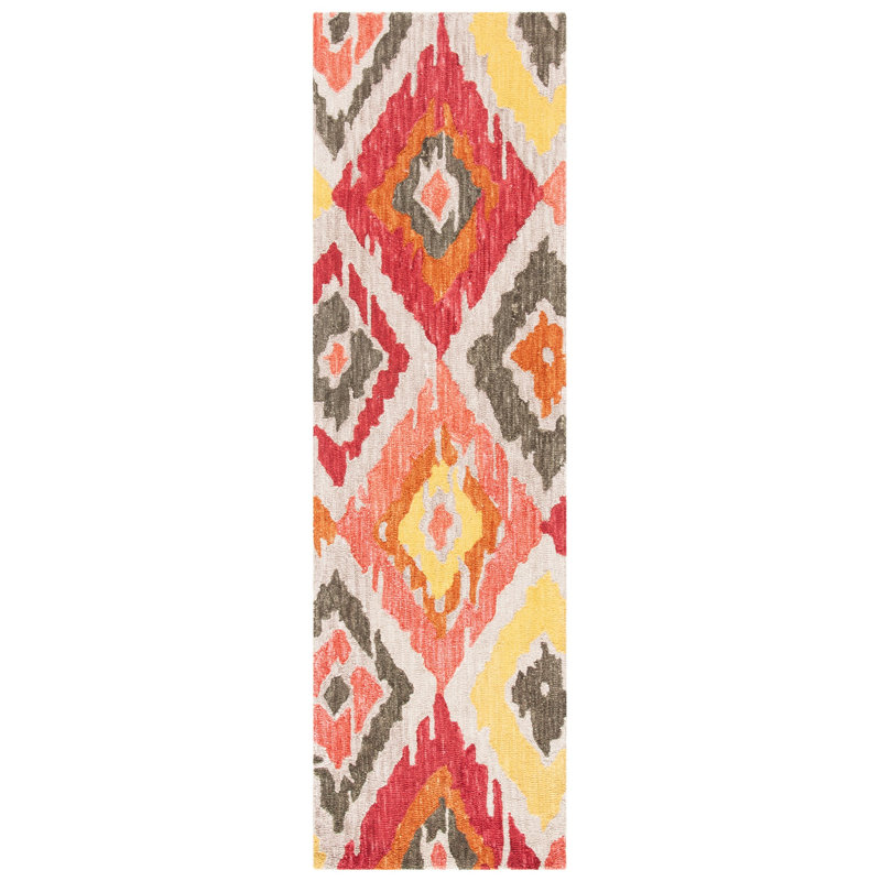 Gardella Hand Tufted Wool Southwestern Rug, Runner 2'3" x 8'