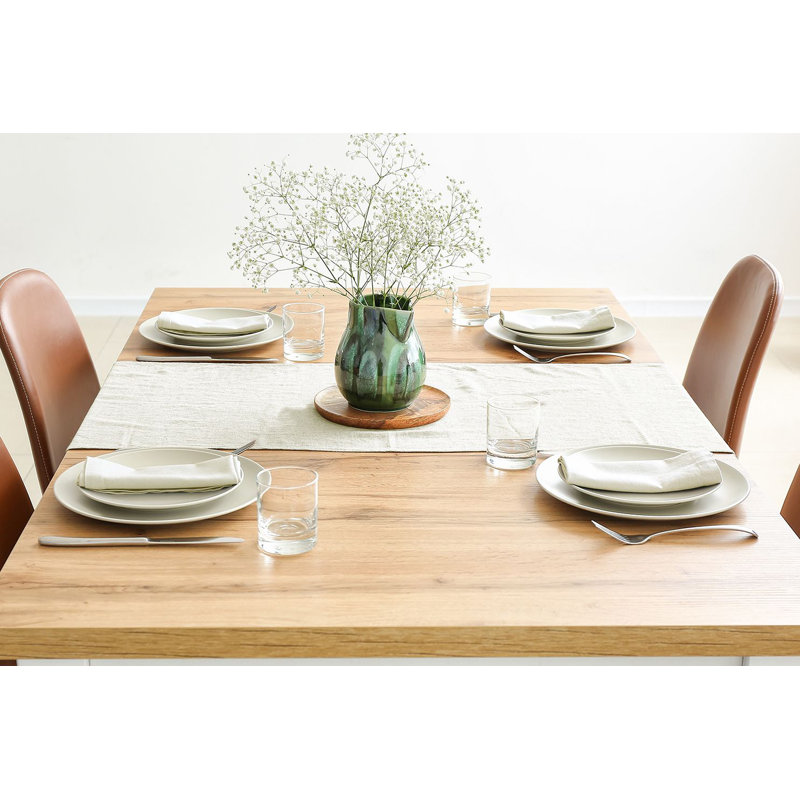 Ensemble de serviettes de table carré, L 20 po x L 20 po, Blanc cassé