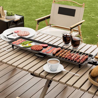 Luch 90 cm W x 23 cm D Indoor/Outdoor Use 01 - Burner Single Burner Countertop Electric Grill