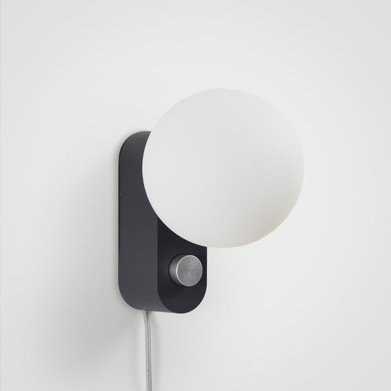 Sphere IV Table Lamp, Charcoal Black