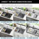 DELTA Everest™ 30" L Granite Composite Workstation Kitchen Sink Drop-In Top Mount Single Bowl with WorkFlow™ Ledge