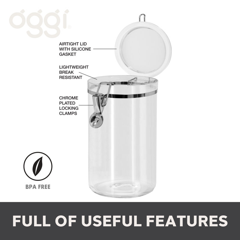 Pot à pâtes OGGI Fresh Clear (H 12 po, 58 oz), H 9 po x l 5 po x P 5 po