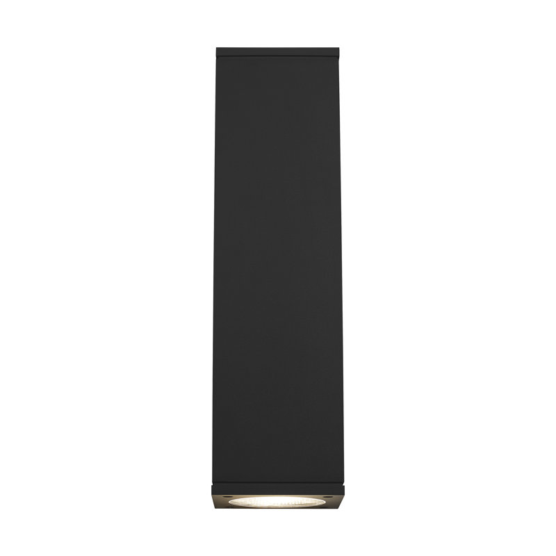 Tegel Outdoor Flush Mount, Black, 29.9, 18" H x 5" W x 5.6" D