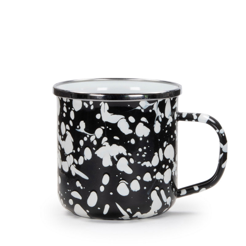 Swirl Aluminum Coffee Mug, Back Swirl