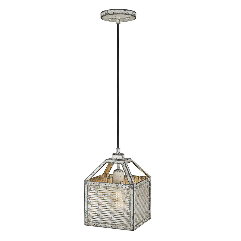 Luminaire suspendu rectangulaire 1 lumières lanterne Miamisburg