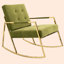 Fauteuil en velours capitonné 25,2 po Jerrimiah-1730639854