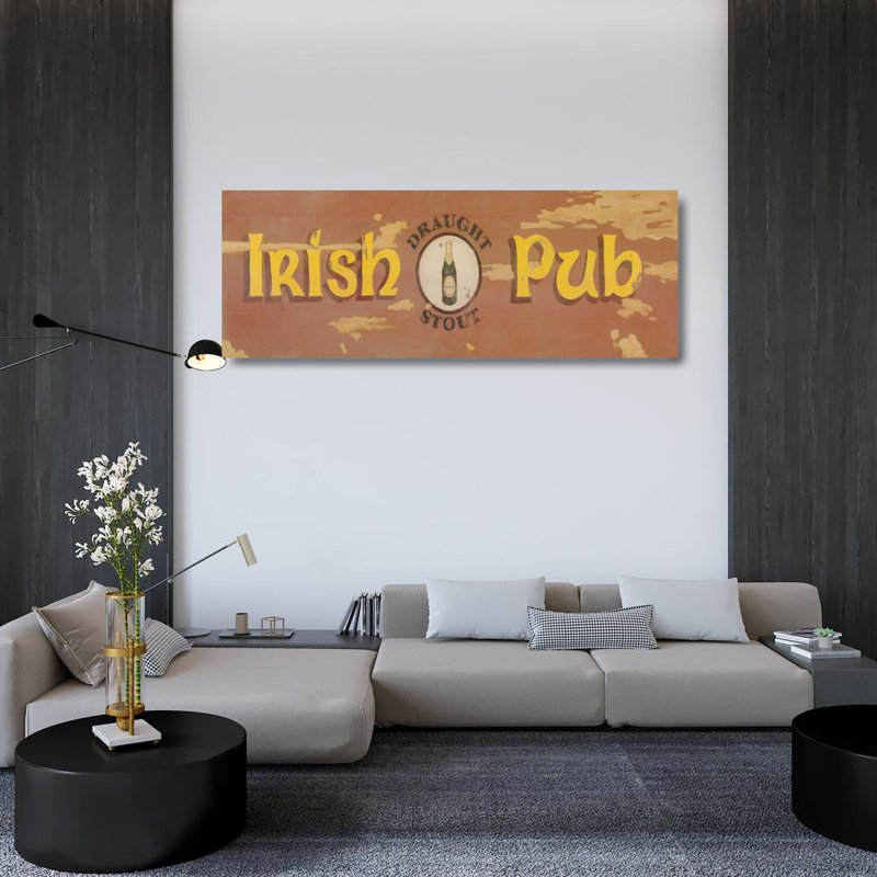 Projet de pub irlandais, H 18 po x l 48 po